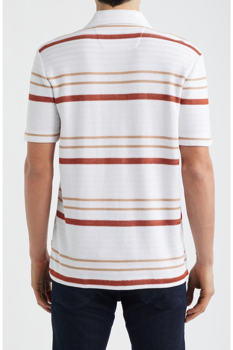 Pitti Stripe Short Sleeve Button-Up Shirt, Alternate, color, WHITE