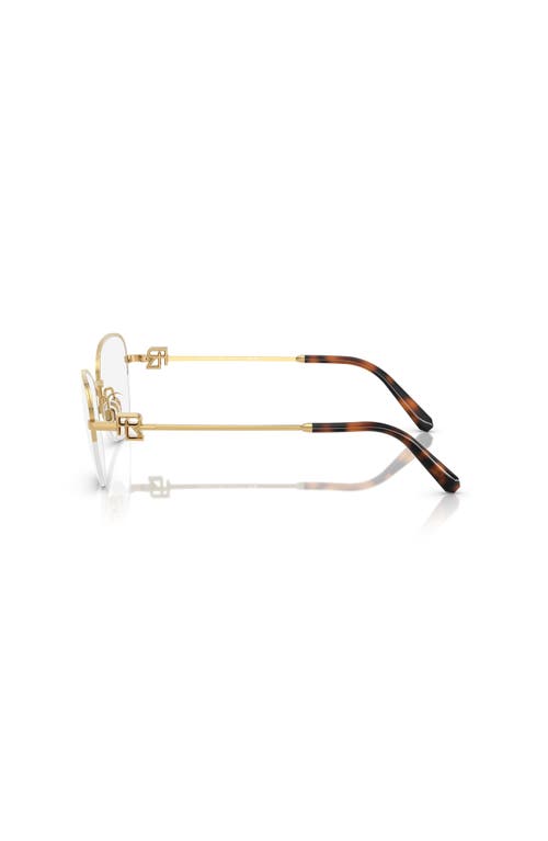 Ralph Lauren 54mm Butterfly Optical Glasses In Gold