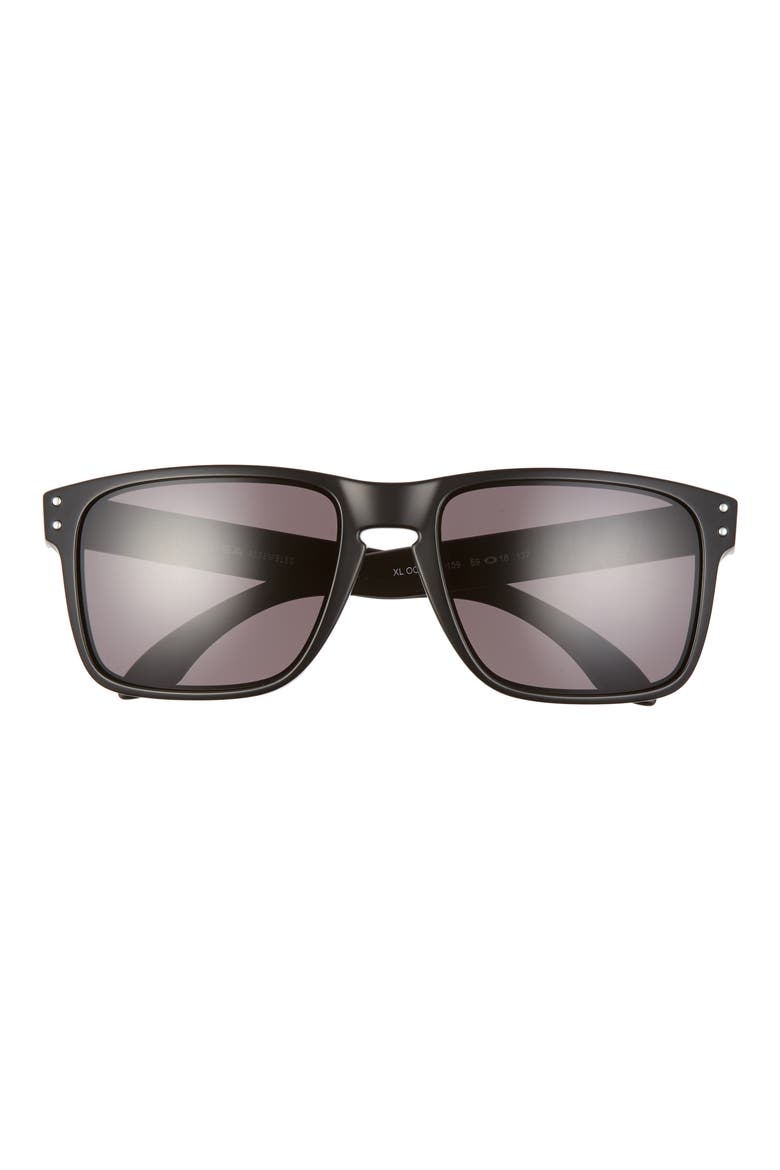 Holbrook 59mm Polarized Square Sunglasses, Main, color, BLACK/ WARM GREY