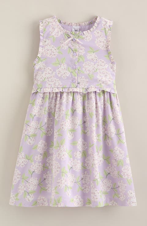 Kids' Button Front Cotton Dress (Toddler, Little Kid & Big Kid)