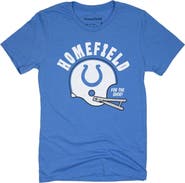 HOMEFIELD Men's Homefield Royal Indianapolis Colts Helmet T-shirt