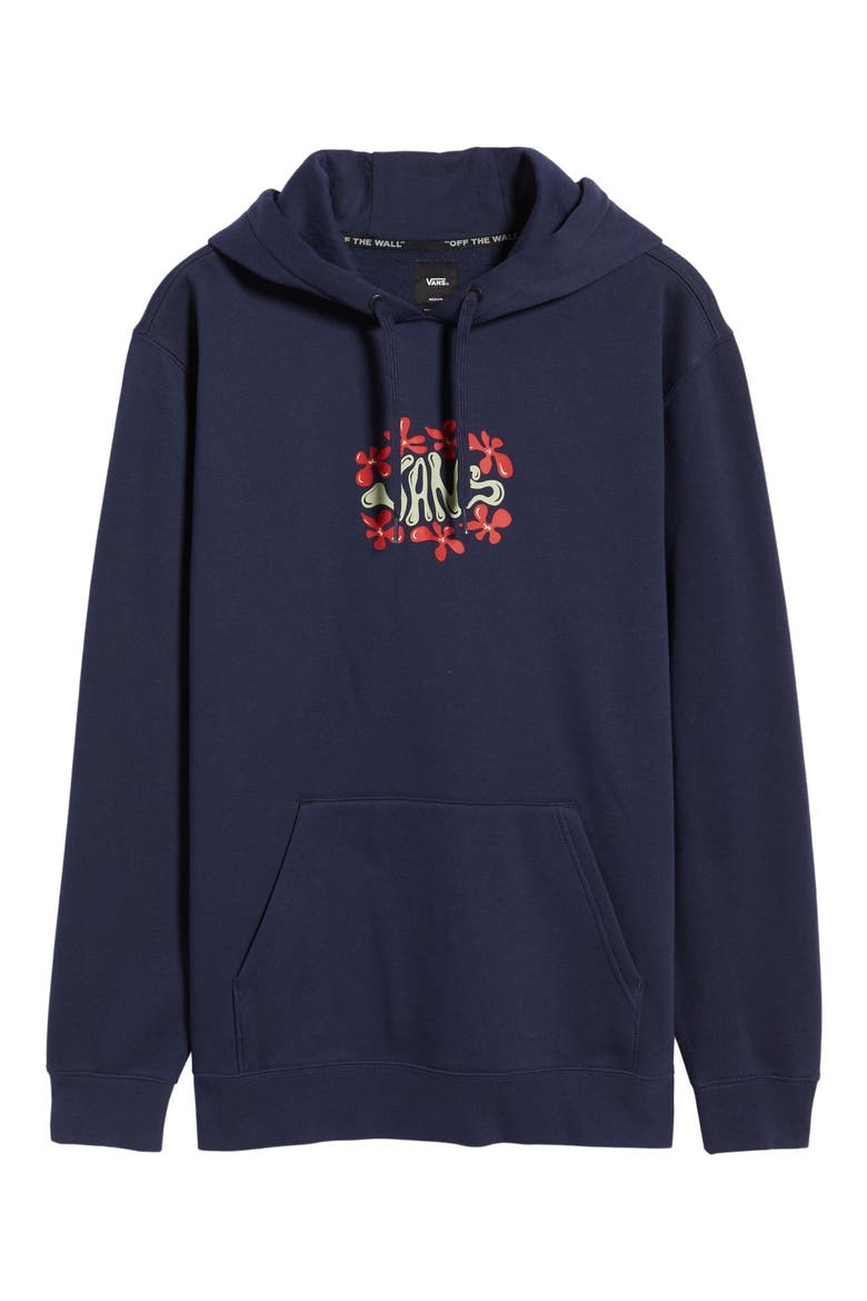 Jazz Floral Graphic Hoodie, Alternate, color, DRESS BLUES