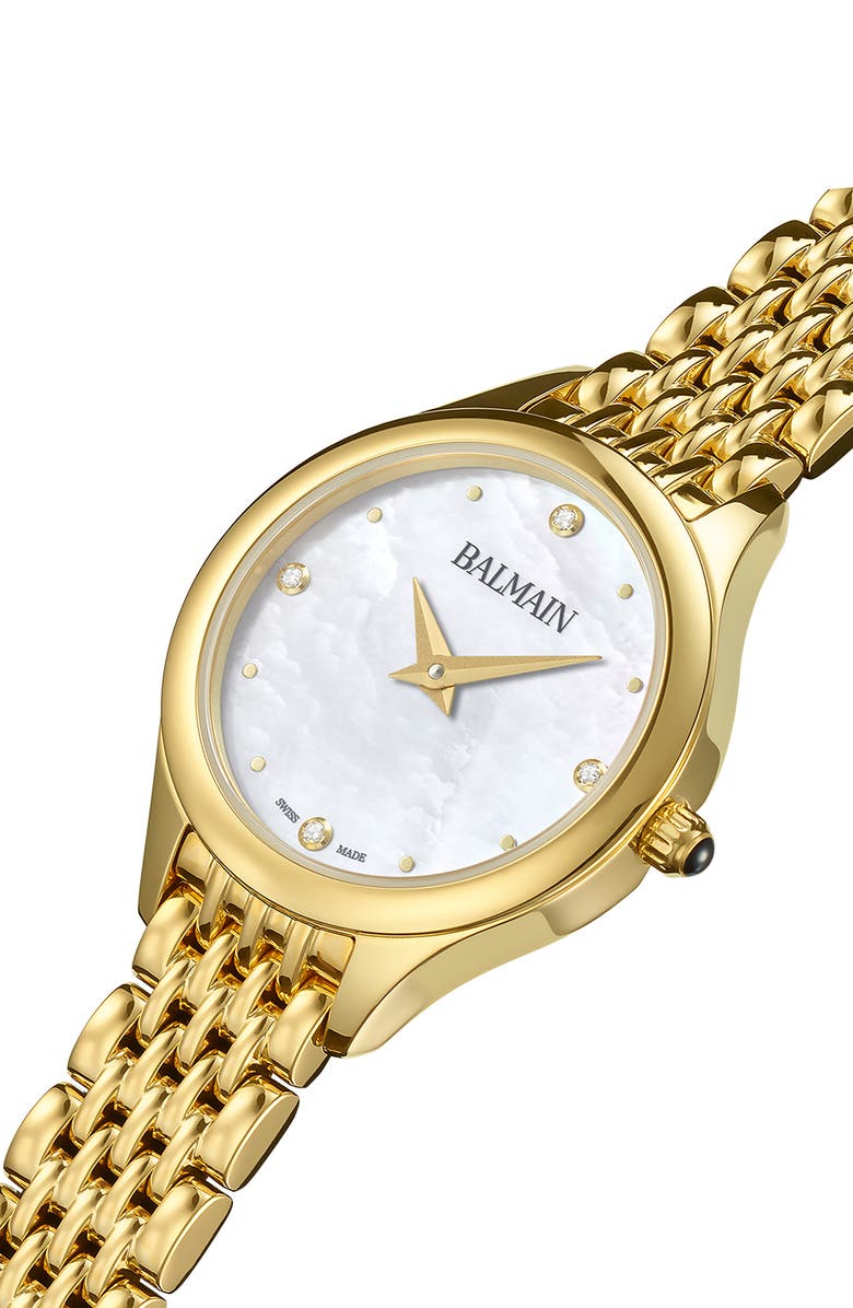 BALMAIN WATCHES de Balmain Bracelet Watch, 25mm, Alternate, color, Yellow Gold Pvd Coating