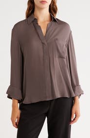 TWP New Morning After Silk Button-Up Shirt