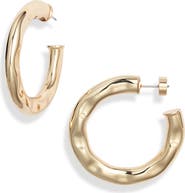 Nordstrom Hammered Hoop Earrings