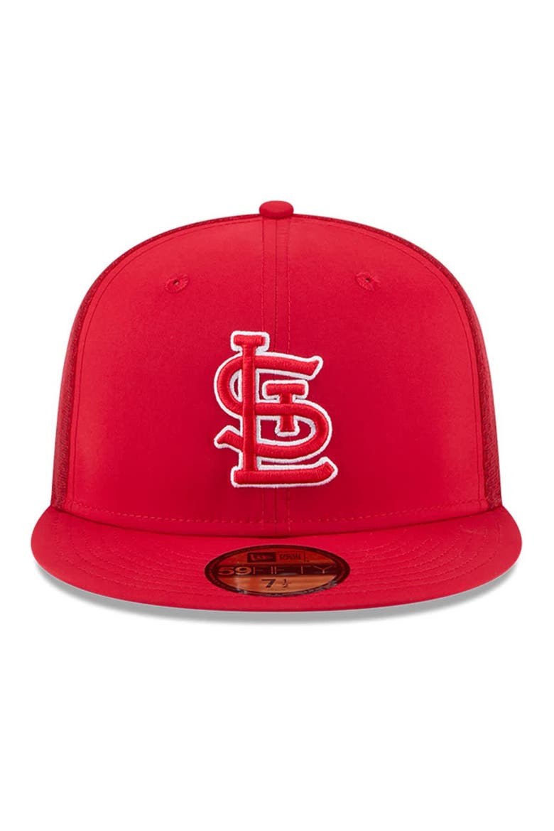Men's New Era Red St. Louis Cardinals 2026 Batting Practice 59FIFTY Fitted Hat, Alternate, color, Red