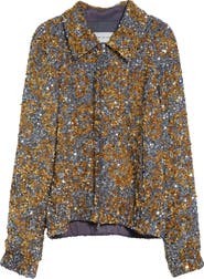Dries Van Noten Abstract Sequin Jacket