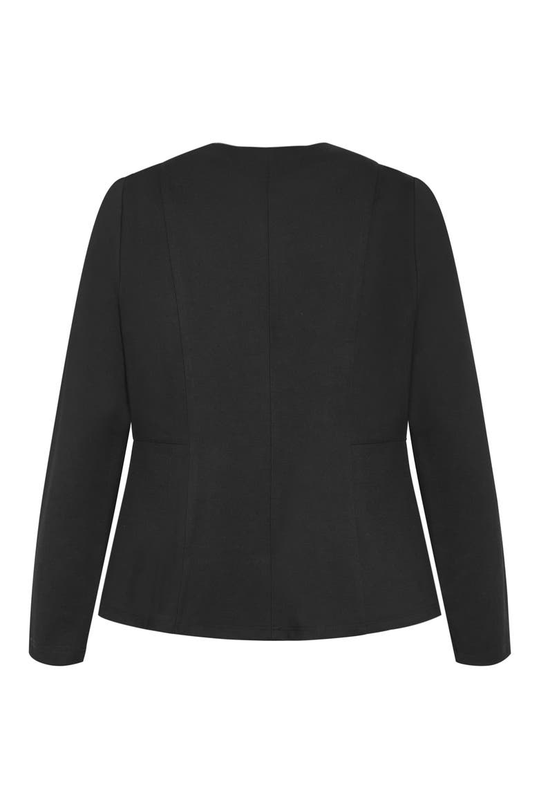 Peyton Ponte Jacket, Alternate, color, BLACK