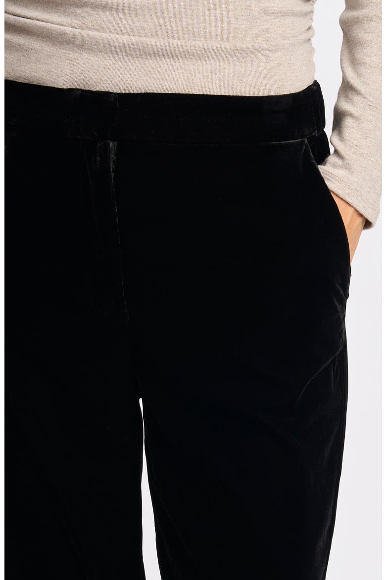 Tailored High Waist Straight Leg Pants, Alternate, color, RICH BLACK 060