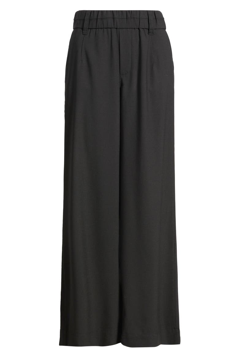 Skyrise Side Seam Straight Leg Pants, Alternate, color, BLACK