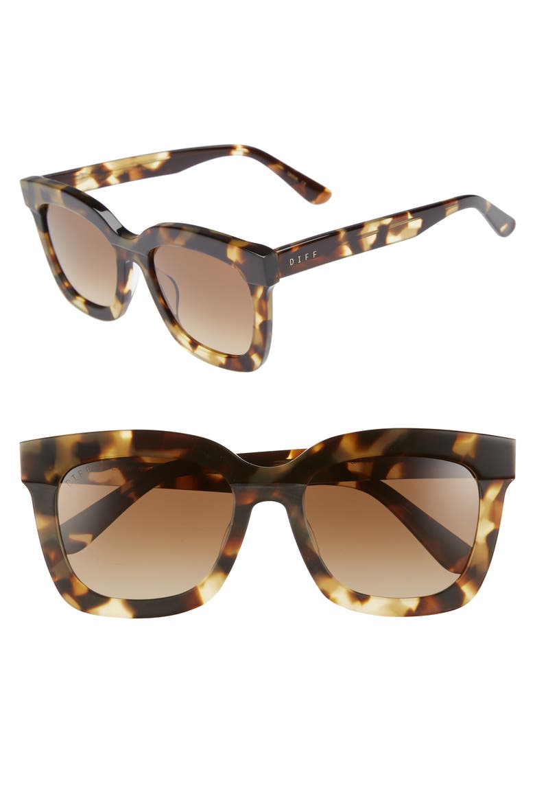 Carson 53mm Polarized Square Sunglasses, Alternate, color, MOSS HAVANA/ BROWN