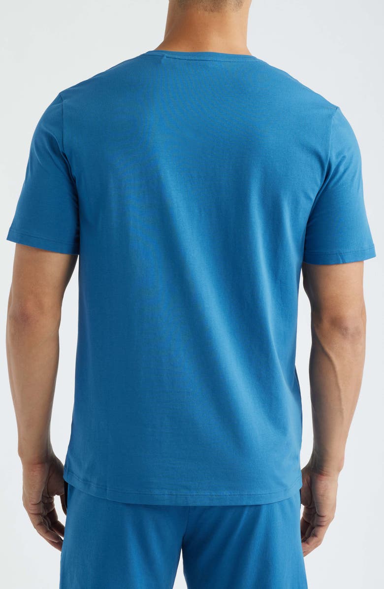 BOSS Mix Match Stretch Cotton Pajama T-Shirt, Alternate, color, Open Blue
