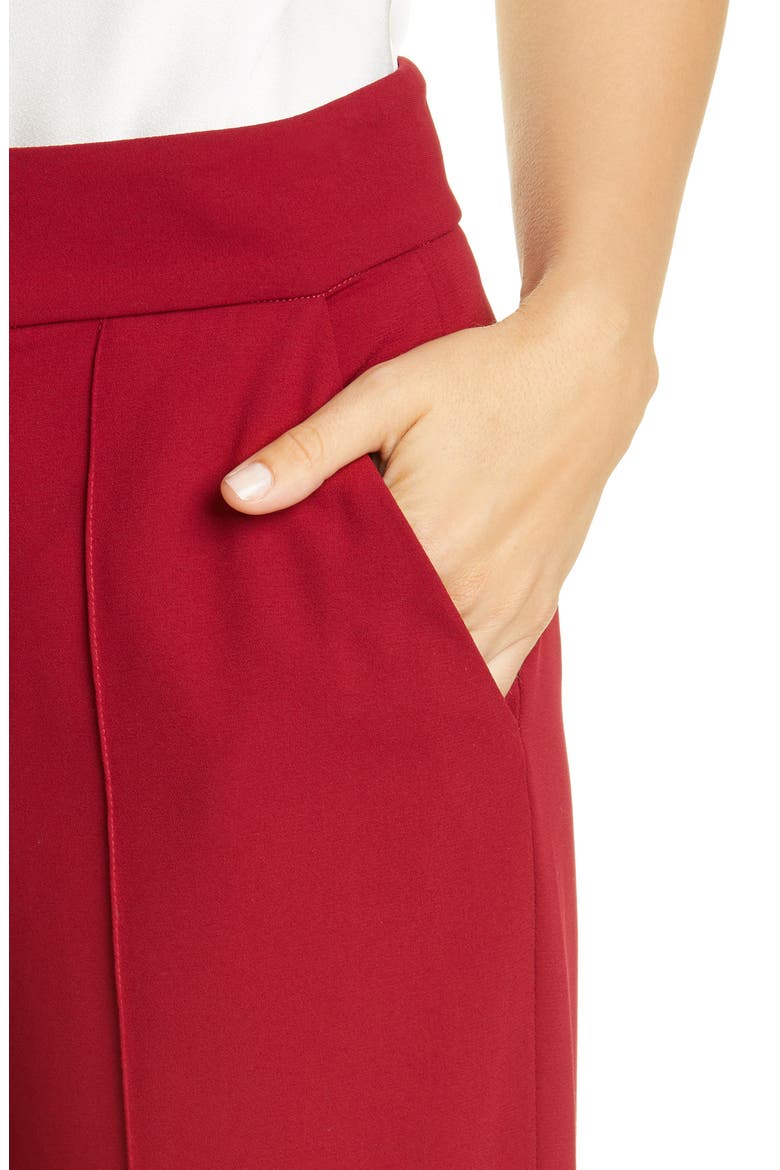 Dylan High Waist Wide Leg Pants, Alternate, color, BORDEAUX