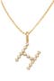  Gold Vermeil Initial H