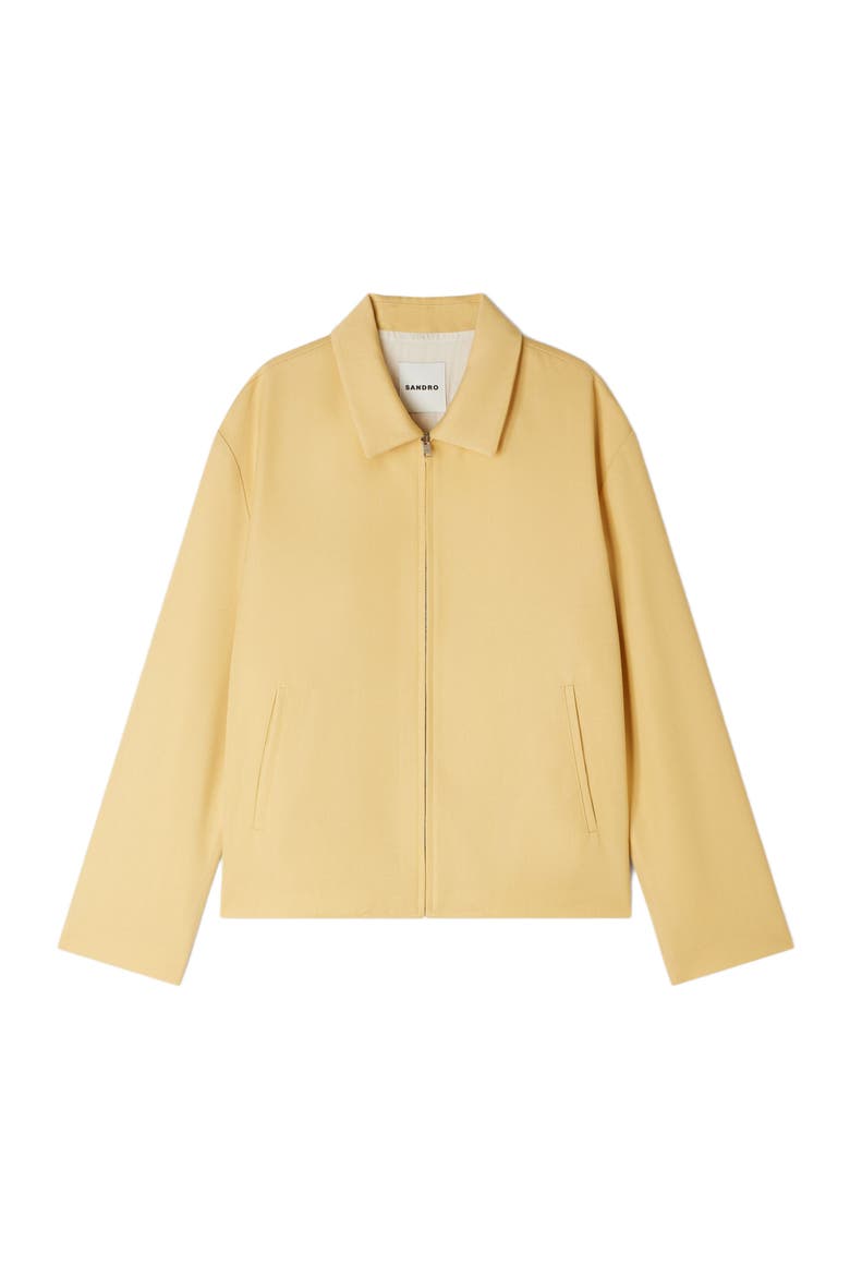 Zip-up jacket, Alternate, color, Light yellow