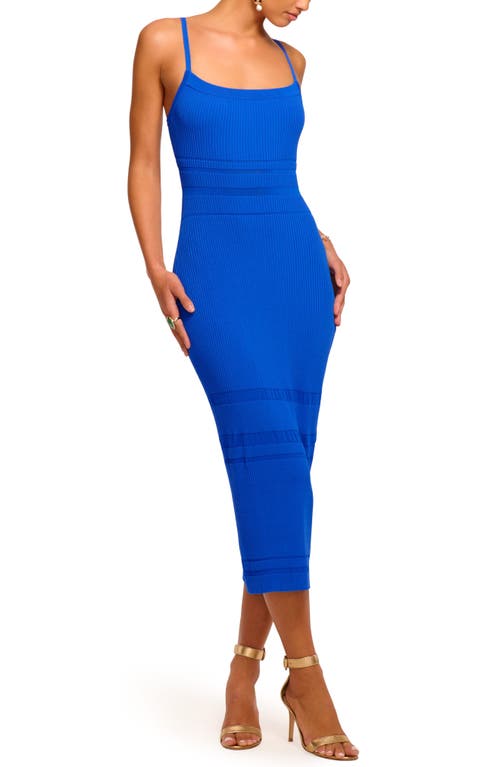 Ramy Brook Shiann Ribbed Body-con Dress In Blue