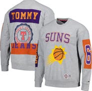 TOMMY JEANS Men's Tommy Jeans Heather Gray Phoenix Suns Hayes Crew Neck Pullover Sweatshirt