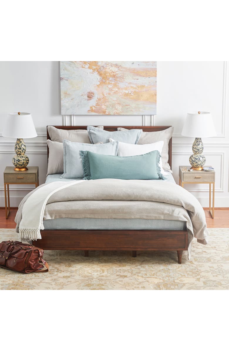 ELISABETH YORK Lavato Dove Cotton Euro Pillow Sham, Alternate, color, White