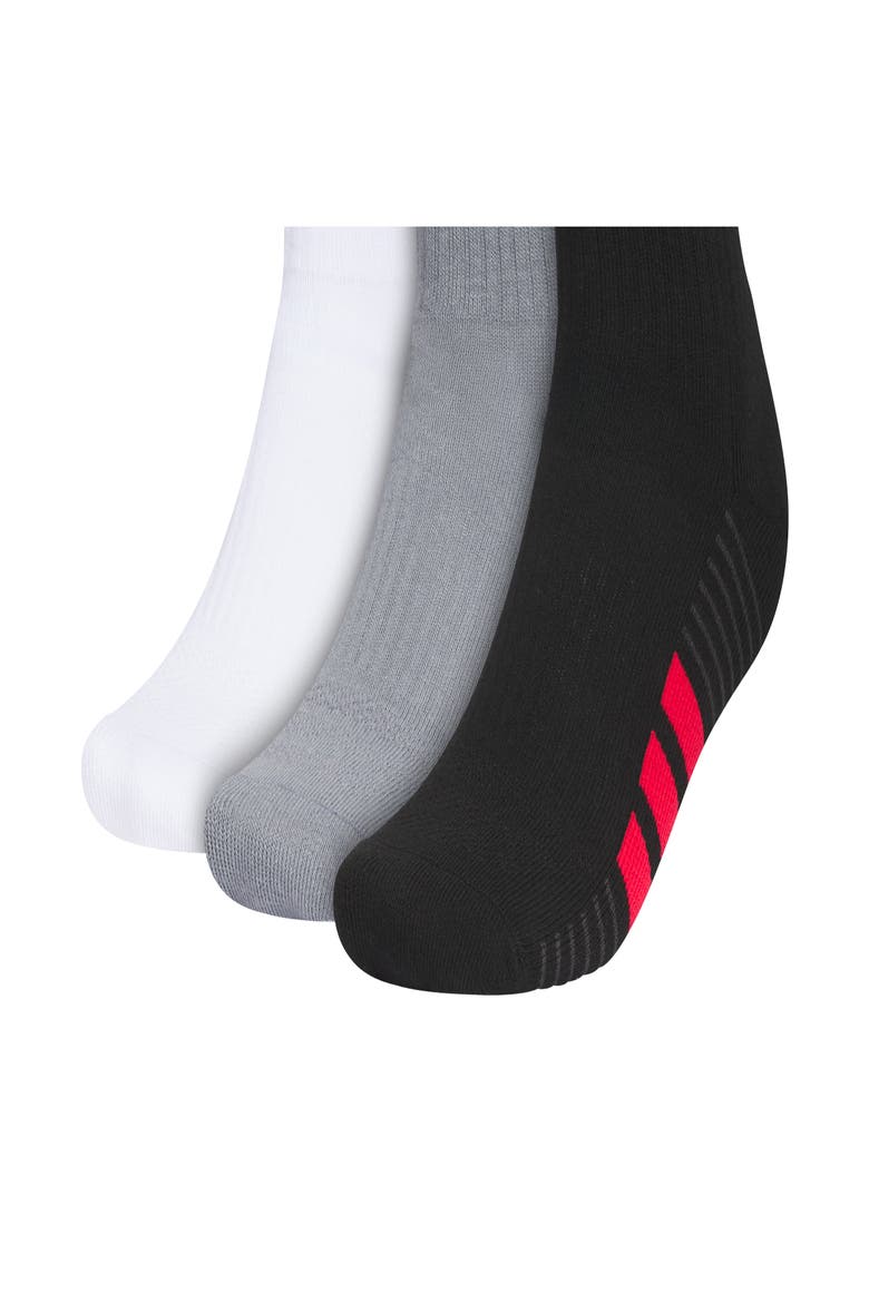 Cushioned 4.0 Assorted 3-Pack Crew Socks, Main, color, WHITE/ COLLEGIATE GREEN/ BLACK