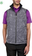 CON.STRUCT Regular Fit Texture Print Recycled Performance Reversible Vest