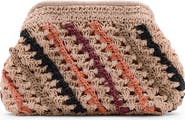 MANGO TEEN Texture Stripe Clutch