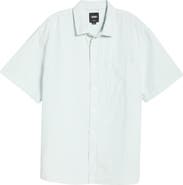 Vans Lawson Stripe Cotton & Linen Blend Button-Up Shirt