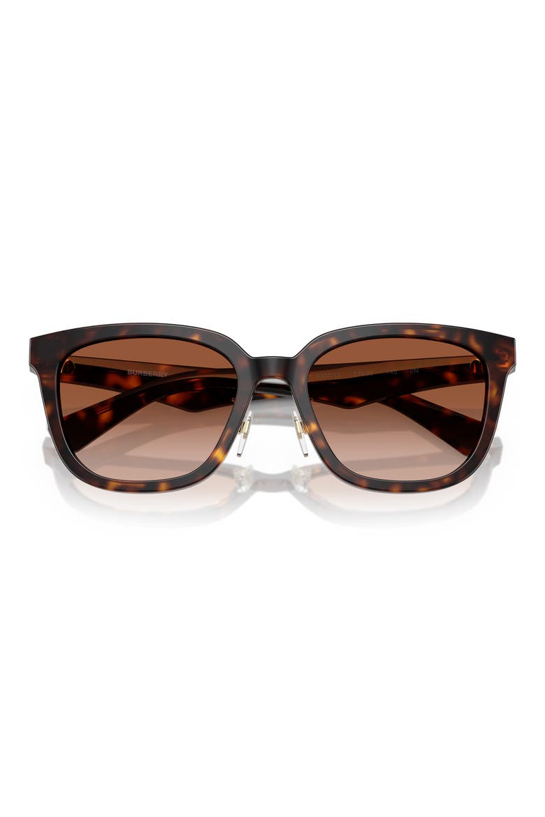 57mm Square Sunglasses, Alternate, color, DARK HAVANA