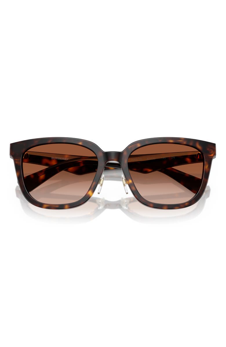 Burberry 57mm Square Sunglasses, Alternate, color, Dark Havana