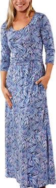 UV Skinz Scoop Neck Maxi Dress