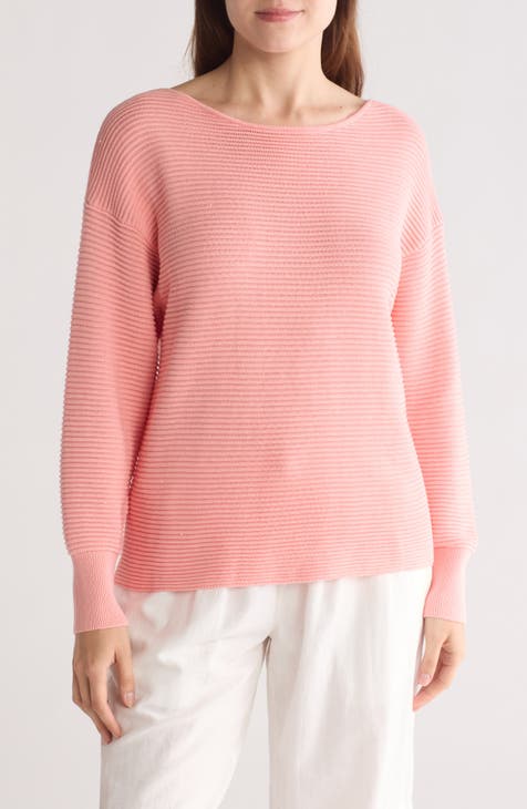 Bonita Sequin Rib Cotton Blend Sweater