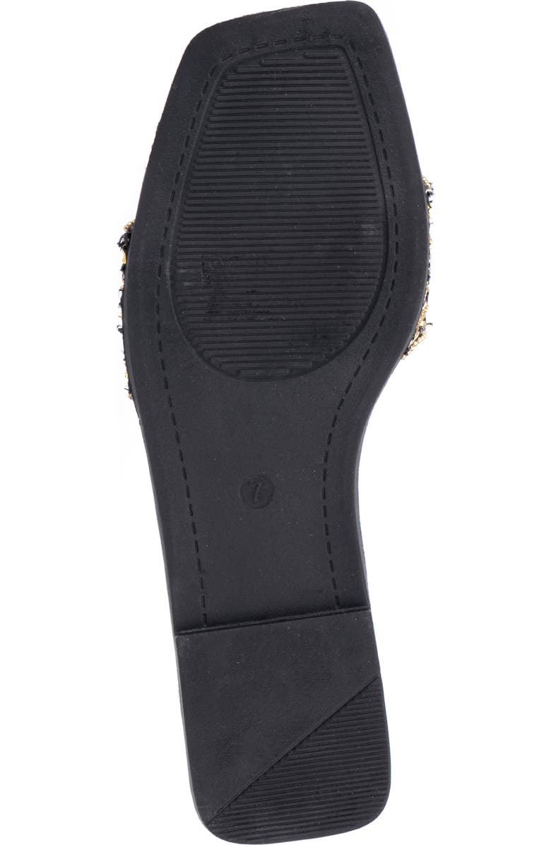 OLIVIA MILLER Victoria Rhinestone Slide Sandal, Alternate, color,