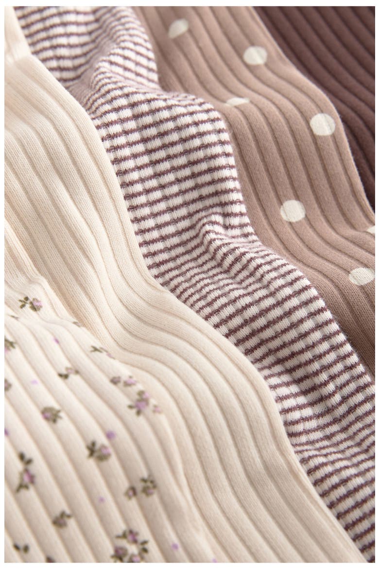 Kids' Rib Assorted 5-Pack Rib Leggings, Alternate, color, NEUTRAL