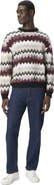 Missoni Crew Neck Sweater With Flame Zigzag Pattern