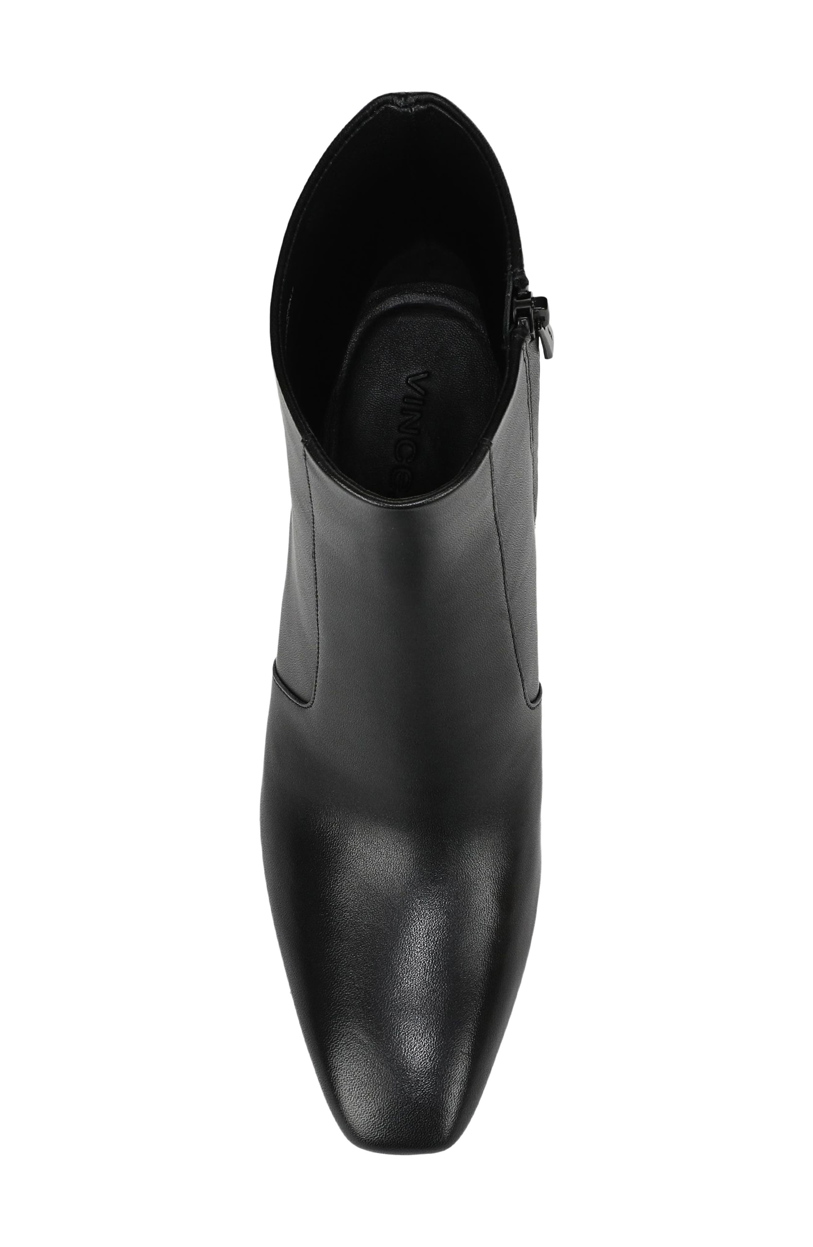 Tegan Leather Bootie, Alternate, color, BLACK