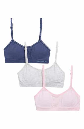 Nautica Kids' 3-Pack Seamless Bralettes