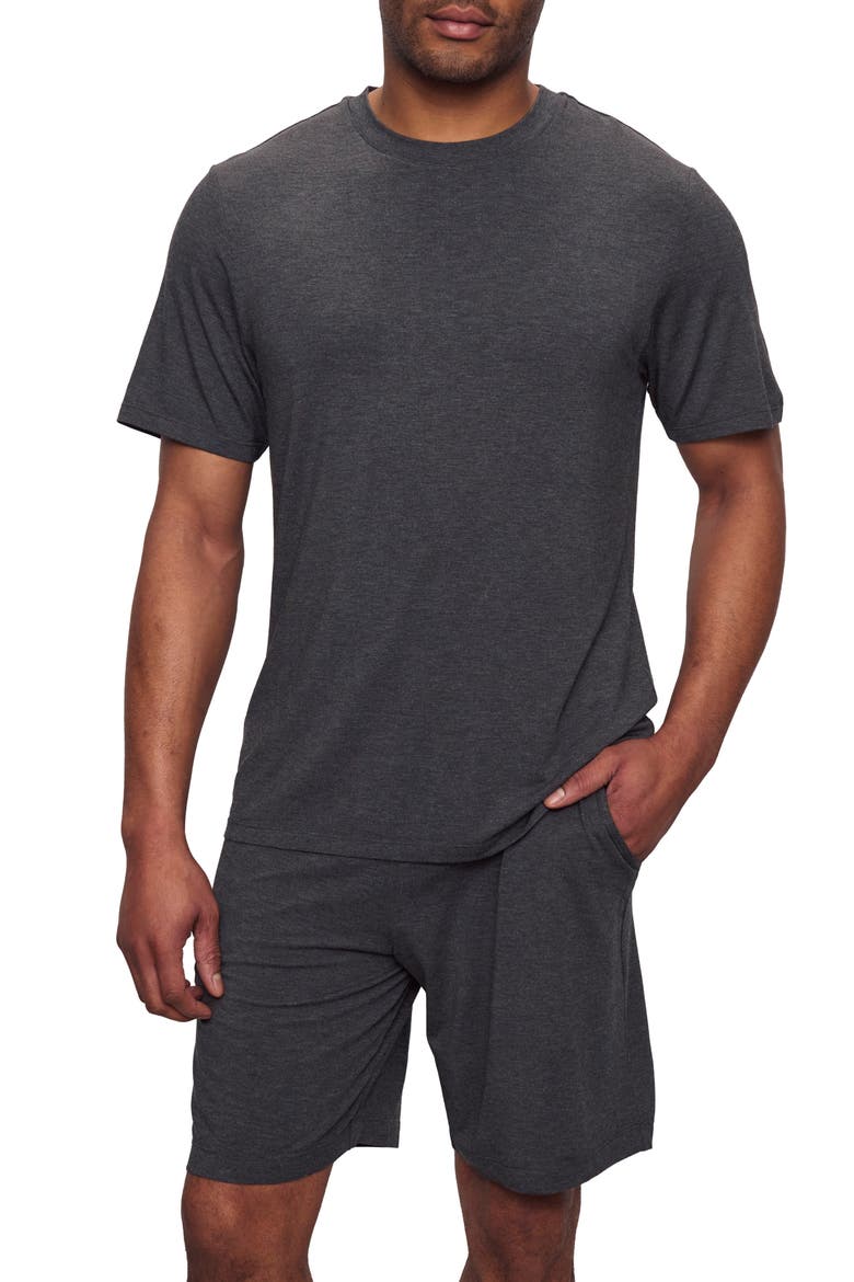 Henry Stretch Tencel® Modal Short Pajamas, Main, color, CHARCOAL HEATHER