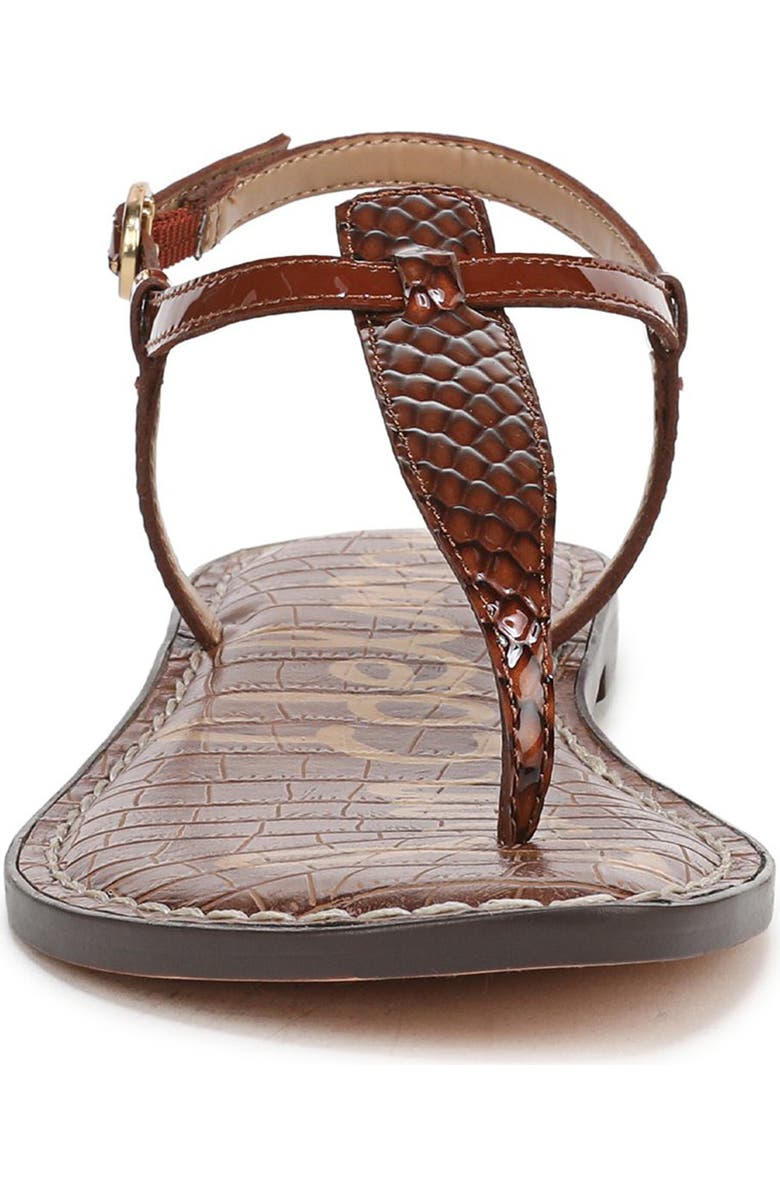 Sam Edelman Gigi T-Strap Sandal, Alternate, color, Antique Copper