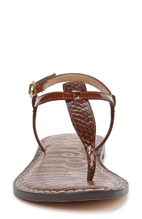 Sam Edelman Gigi T-strap Sandal In Burgundy