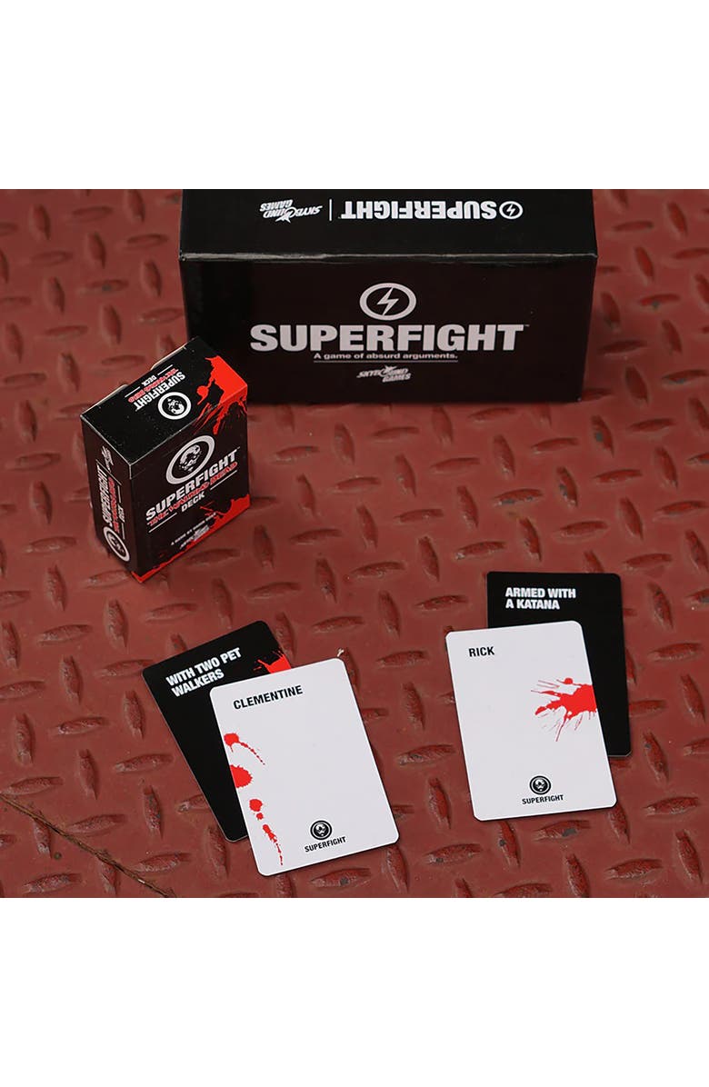Superfight The Walking Dead Deck 100 Themed Cards, Standalone Or Expansion, Alternate, color, Multicolored