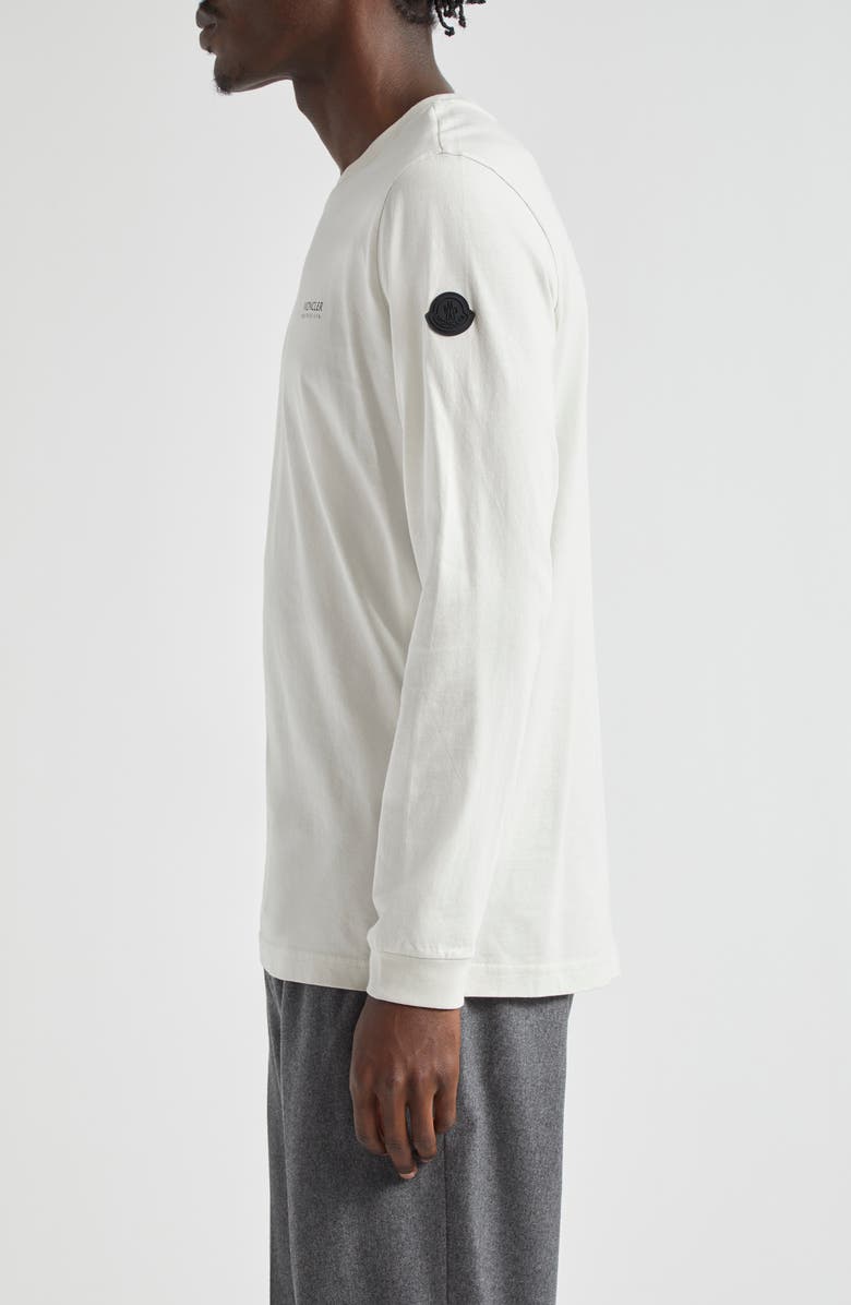 Moncler Logo Long Sleeve Cotton T-Shirt, Alternate, color, 