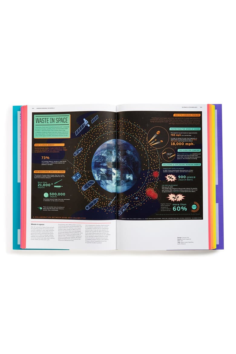 'Understanding the World: The Atlas of Infographics' Book, Alternate, color, WHITE/ MULTI