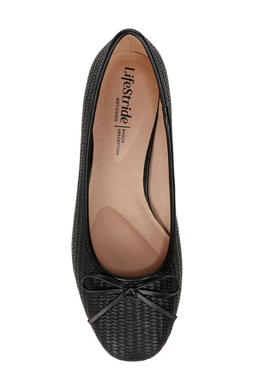 Lifestride Cheers Woven Ballet Flats In Black