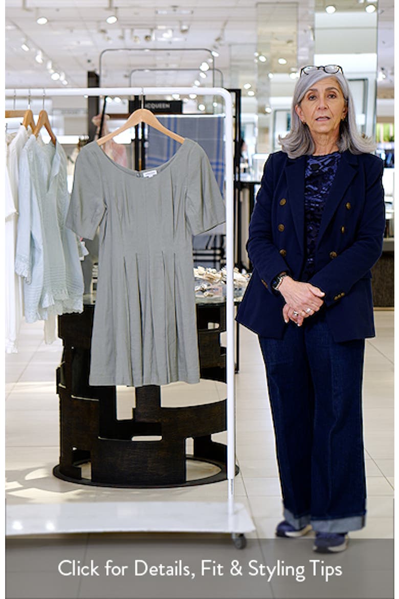 Scoop Neck Linen Blend Dress video