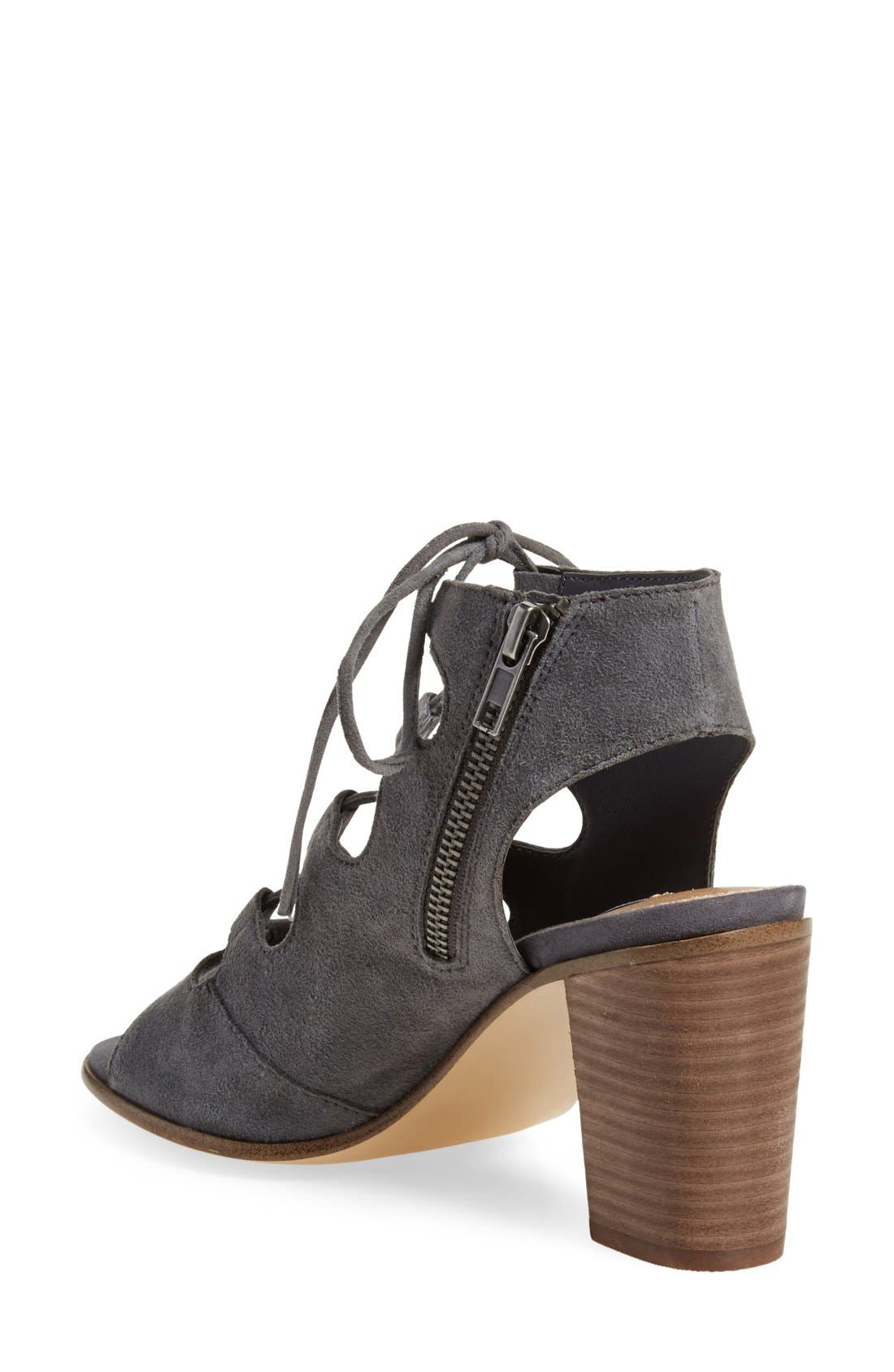 'Nilunda' Lace-Up Sandal, Alternate, color, GREY SUEDE