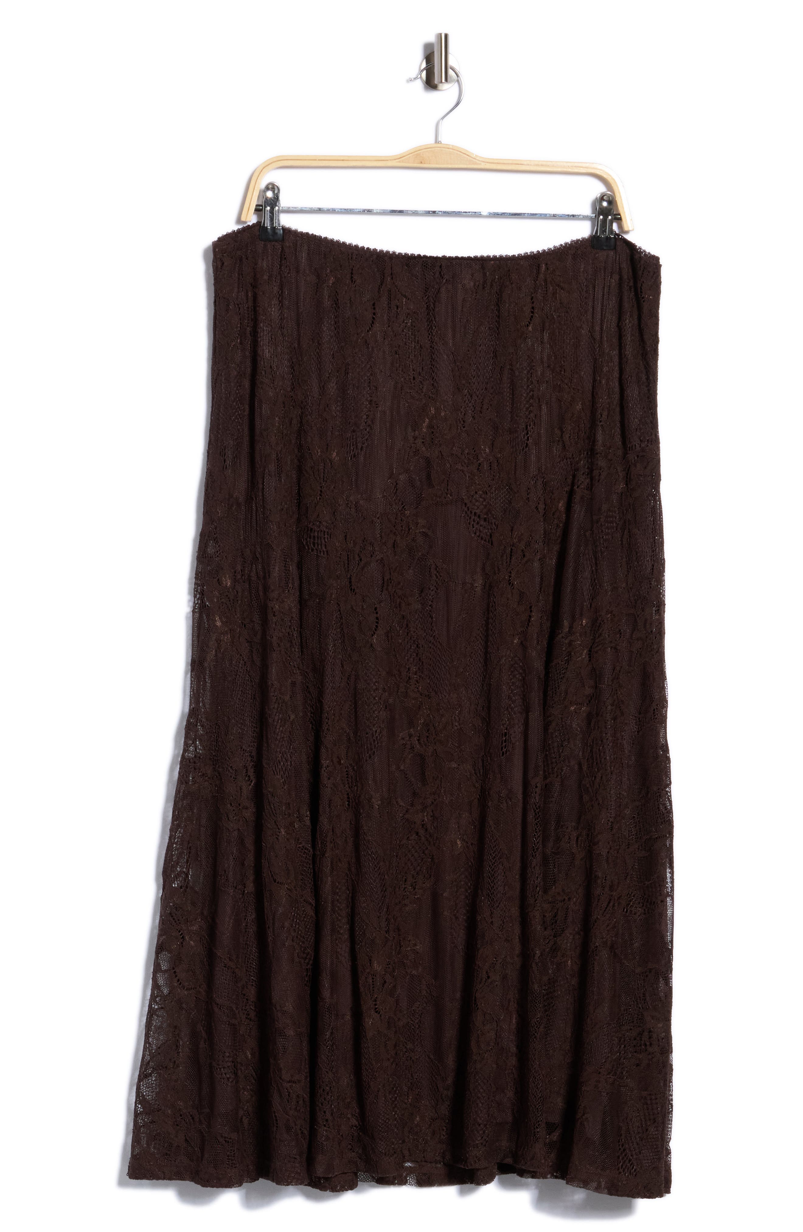 Knit Lace Midi Skirt