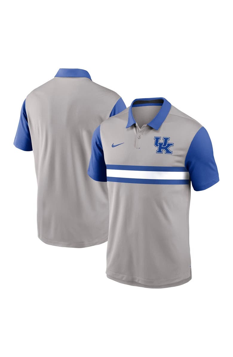 Nike Men's Nike Gray/Royal Kentucky Wildcats Vapor Performance Polo, Main, color, Gray