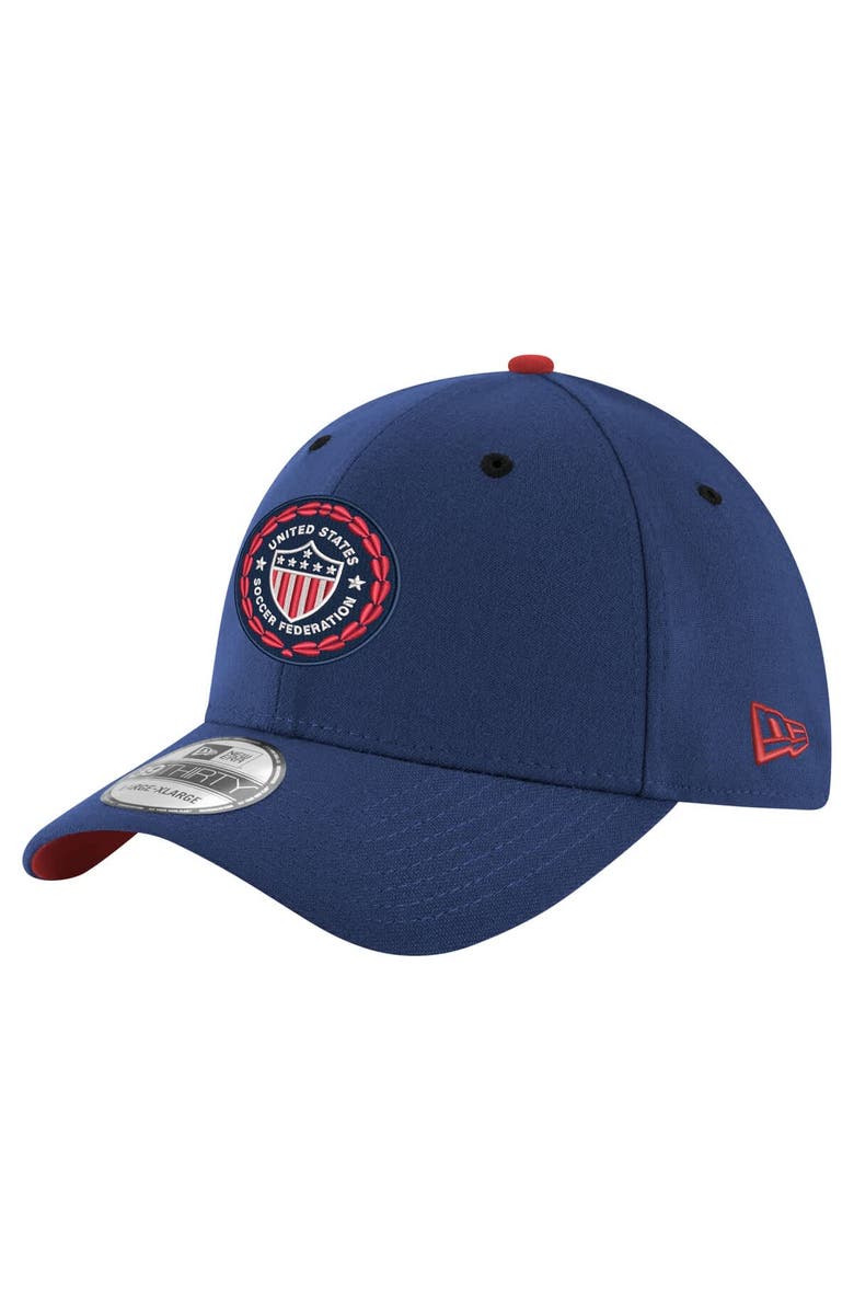 New Era Men's New Era  Navy USMNT 1986 Retro 39THIRTY Flex Hat, Main, color, Navy