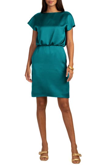 TRINA TURK TRINA TURK AMUSE SATIN DRESS
