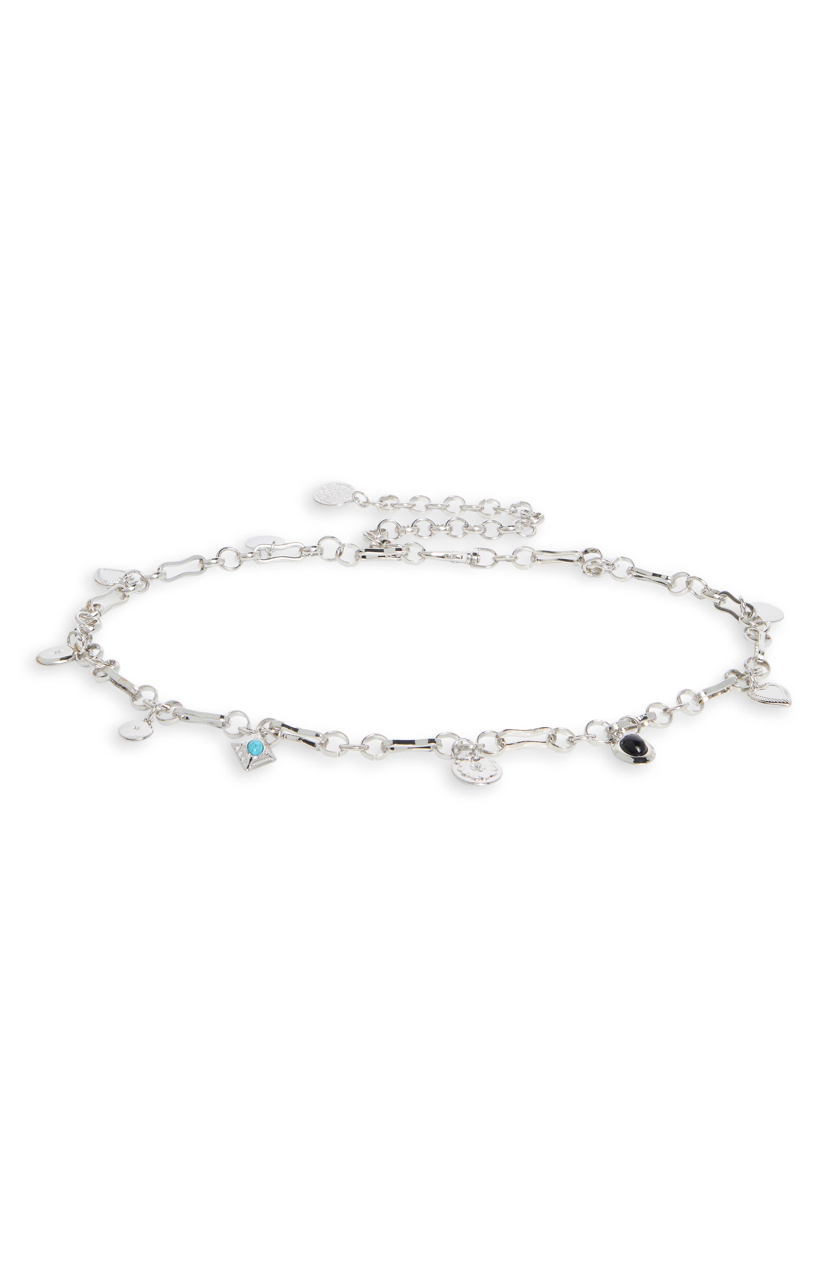 Vince Camuto Mixed Charm Chain Belt