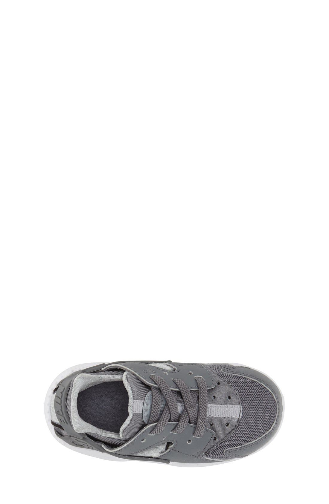 Huarache Run Sneaker, Alternate, color, COOL GREY/ WHITE